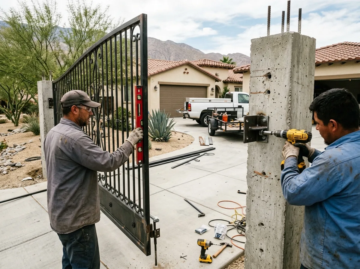 Gate Installation work by Any Time Gate Repair in the Coachella Valley