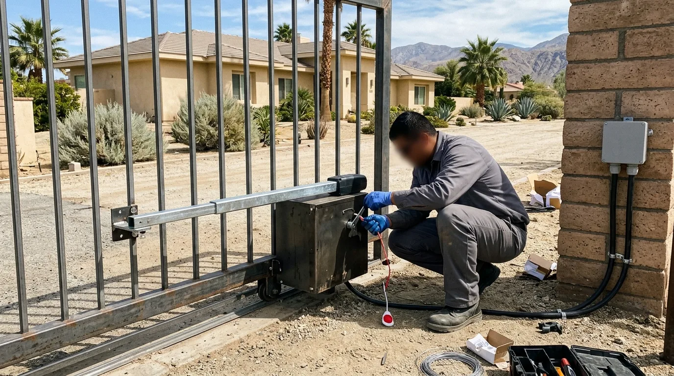 Gate operator service — professional equipment installation