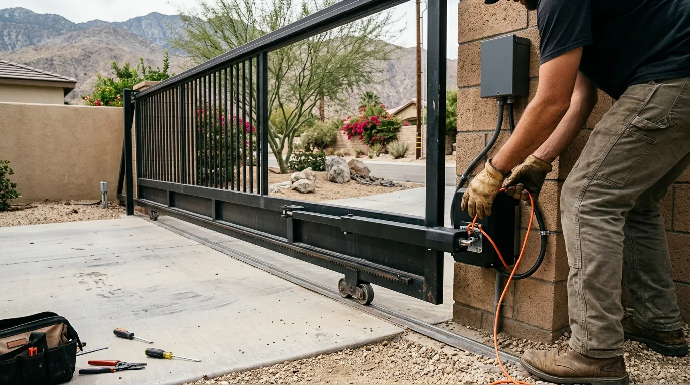 Gate operator service — professional equipment installation